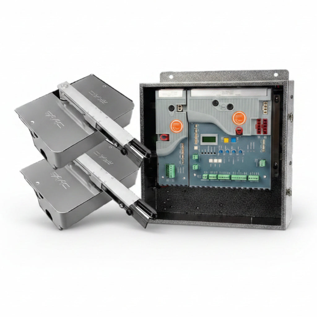 Dual I-770 Operator Kit - Stainless Steel (Includes: Control Box, Two Drive Units, Two Stainless Steel Foundation Boxes, Photocell, Receiver And Two Transmitters) (8.22)