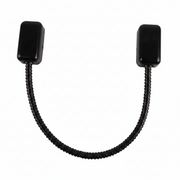 Armored Door Loop, 3/8" Flexible Conduit, 18", Black Finish