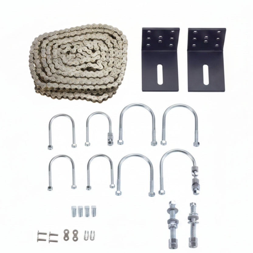 HARDWARE KIT FOR SL575 / SL585. INCLUDES GATE BRACKETS AND CHAIN BOLTS (8.22)