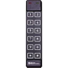 Essex 26 Bit Weigand Keypad 2 X 6, Black Illuminated (4.23)