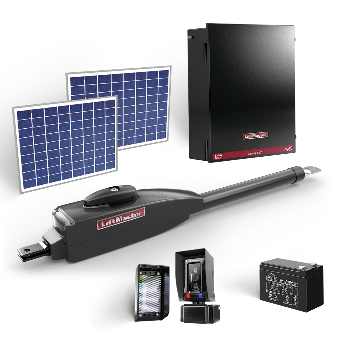 La412U Extended Life Package (Kit Includes: Xl Control Box, La412Dc Arm, 20W Solar Panel, Solarharness, 33Ah Battery And Photocell) (4.23)