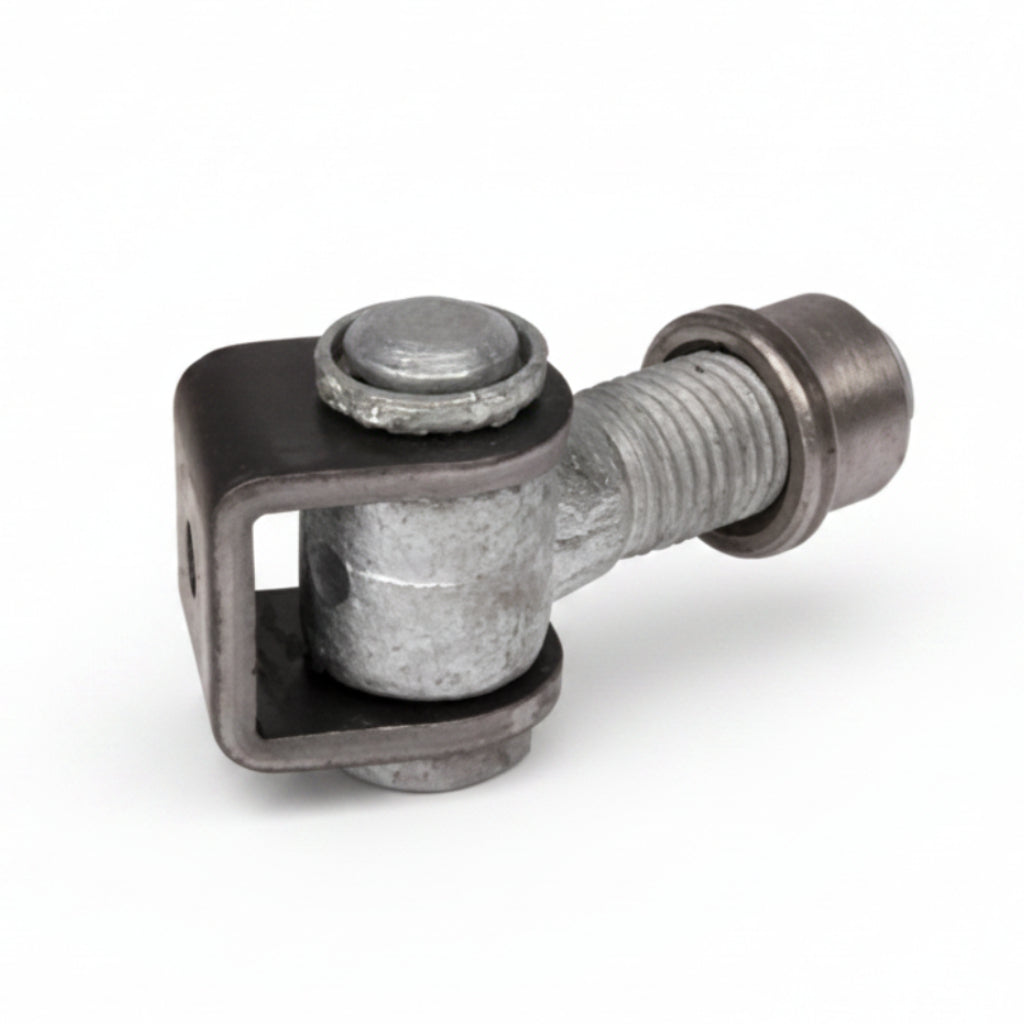90° Adjustable Hinge- U-Shaped Ear Plate In Black Steel (B) With M Eyebolt 65Mm(2.24)