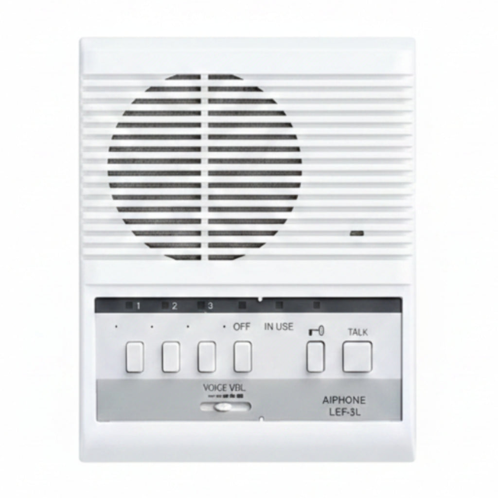 Aiphone LEF-3L Analog 3-Channel Master Station With Selective Door Release (Requires RY-PA Relay)