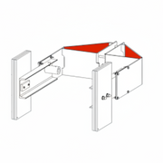 BRACKET AND YOKE ,COUNTERWIEGHT TYPE(Comes with PN#:MX000641/MX000642)(9.22)