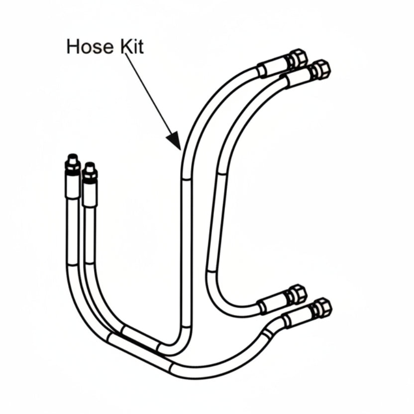 PER FT. HYDRAULIC BRAIDED HOSE 3/8inch (For SlideDriver Modular and HydraSwing 80F/150, 2 hoses are required and up to 50 ft of hose is included in base price of Unit.).
