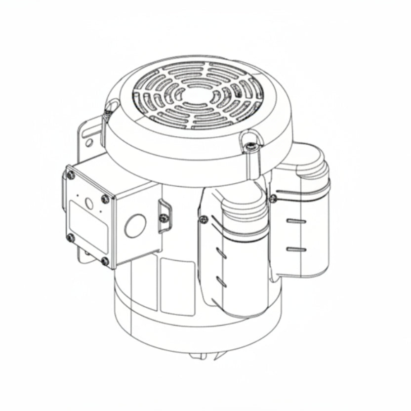 208V, 1 PHASE 1HP MOTOR 1725RPM (9.23)