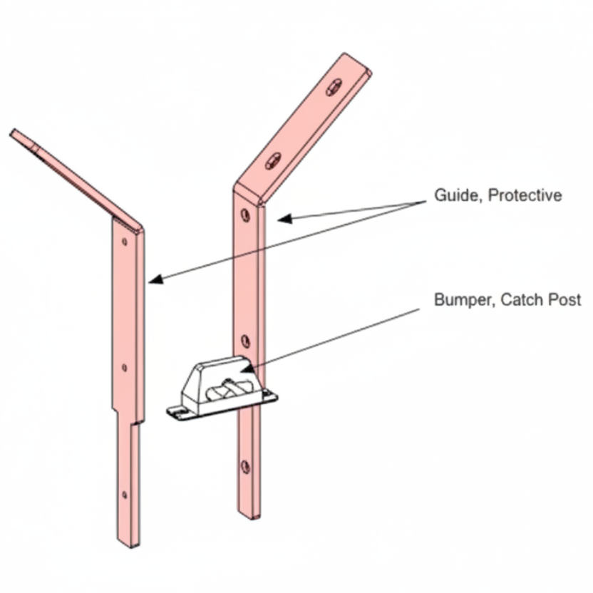 STRONGARM CRASH CATCH POST PLASTIC PROTECTIVE GUIDE