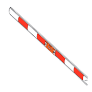 8' Aluminum Barrier Arm For Strongarm Park Barrier Gates(5.23)