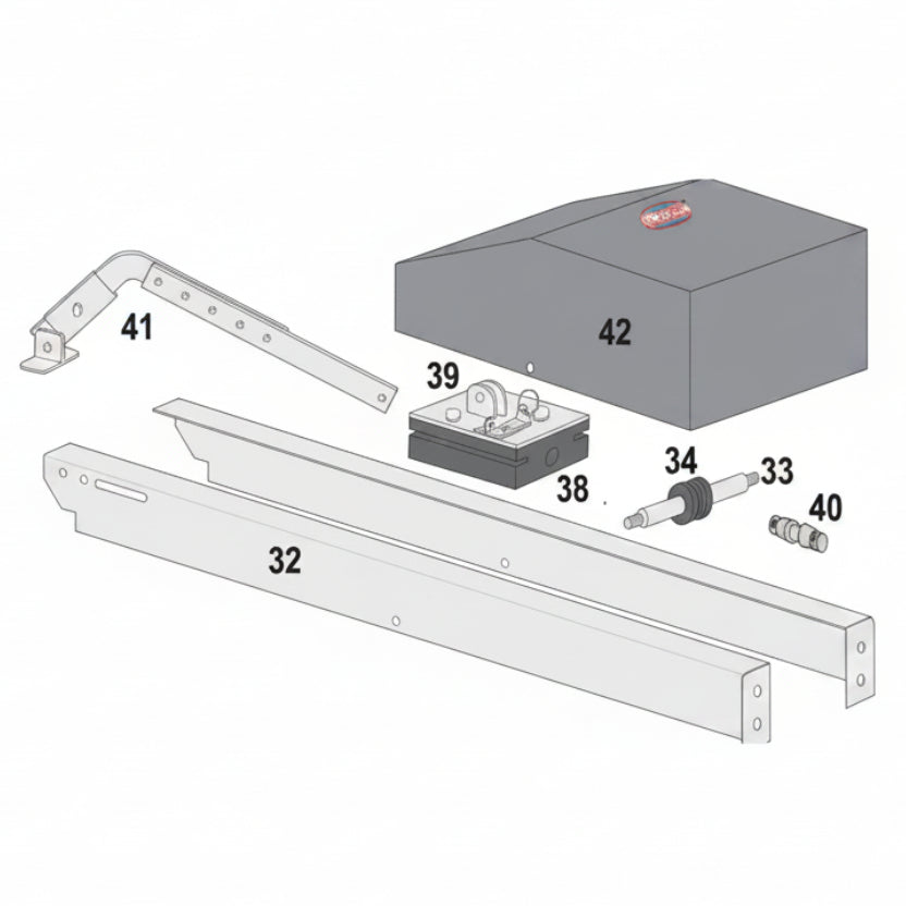 Overhead Track Rail Assembly
