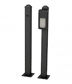 Optex 23" Curb Mounting Post For Ovs Virtual Loop Sensor (Black)(9.23)