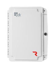 RED GATE WITH TWO DOOR EXPANSION NODE IN OUTDOOR ENCLOSURE - HARDWIRED ETHERNET + WIRELESS