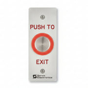 Essex Piezoelectric "Push To Exit" Button, Stainless Steel Faceplate, Narrow