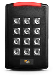 RED KEYPAD WITH READER FOR HIGH SECURITY AND MOBILE CREDENTIALS