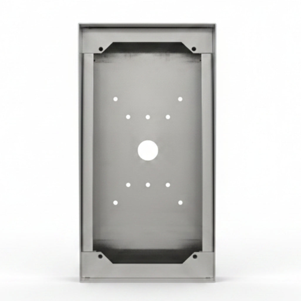 Aiphone SBX-DVF-P Stainless Steel Surface Mount Box For Card Reader Door Stations