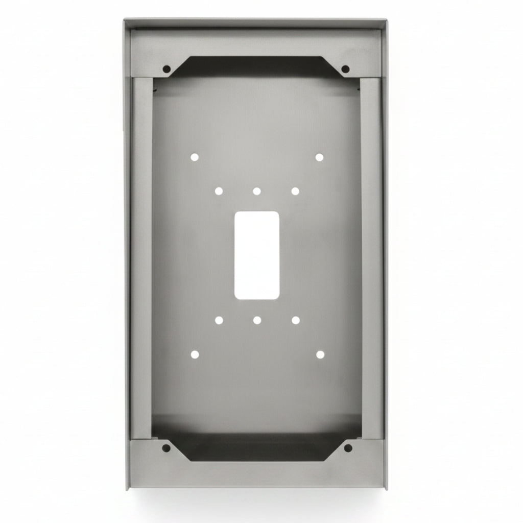 Aiphone SBX-IDVFRA Stainless Steel Surface Mount Box (Fits With IX-DVF(2)RA, IX-DVF-(2)RA-FR, IX-DVF-PR, JP-DVF-PR, IX-DVF-L, IX-SS-(2)RA