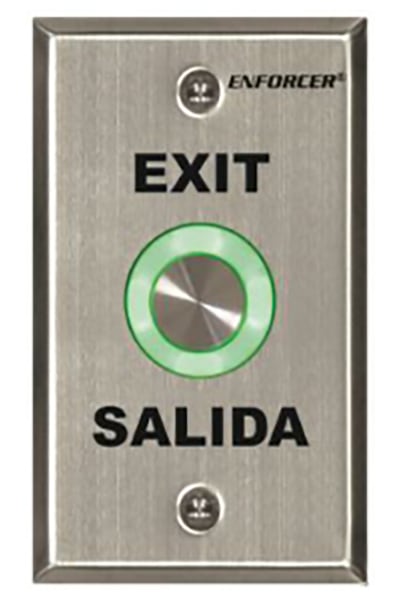Enforcer Piezoelectric Request to Exit button by Seco-Larm