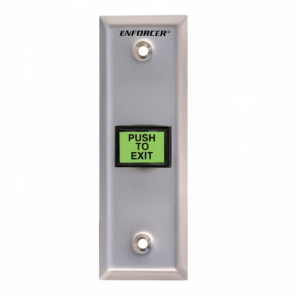 Mullion Mount Pte Button On Stainless Steel Wall Plate(1.24)