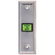 Mullion Mount Pte Button On Stainless Steel Wall Plate(1.24)
