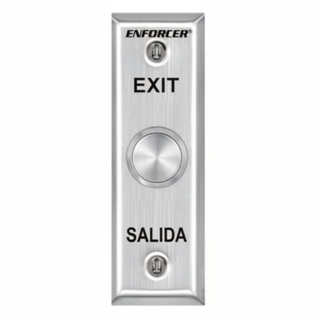 Vandal Resistant Mullion Mount Exit Button - Stainless Steel(1.24)