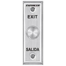Vandal Resistant Mullion Mount Exit Button - Stainless Steel(1.24)