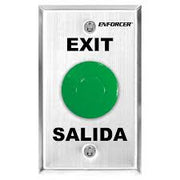 1 1/2" Green Mushroom Push To Exit Button On Stainless Steel Gang Plate(1.24)