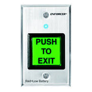 Push To Exit Button On Single Gang Plate(1.24)