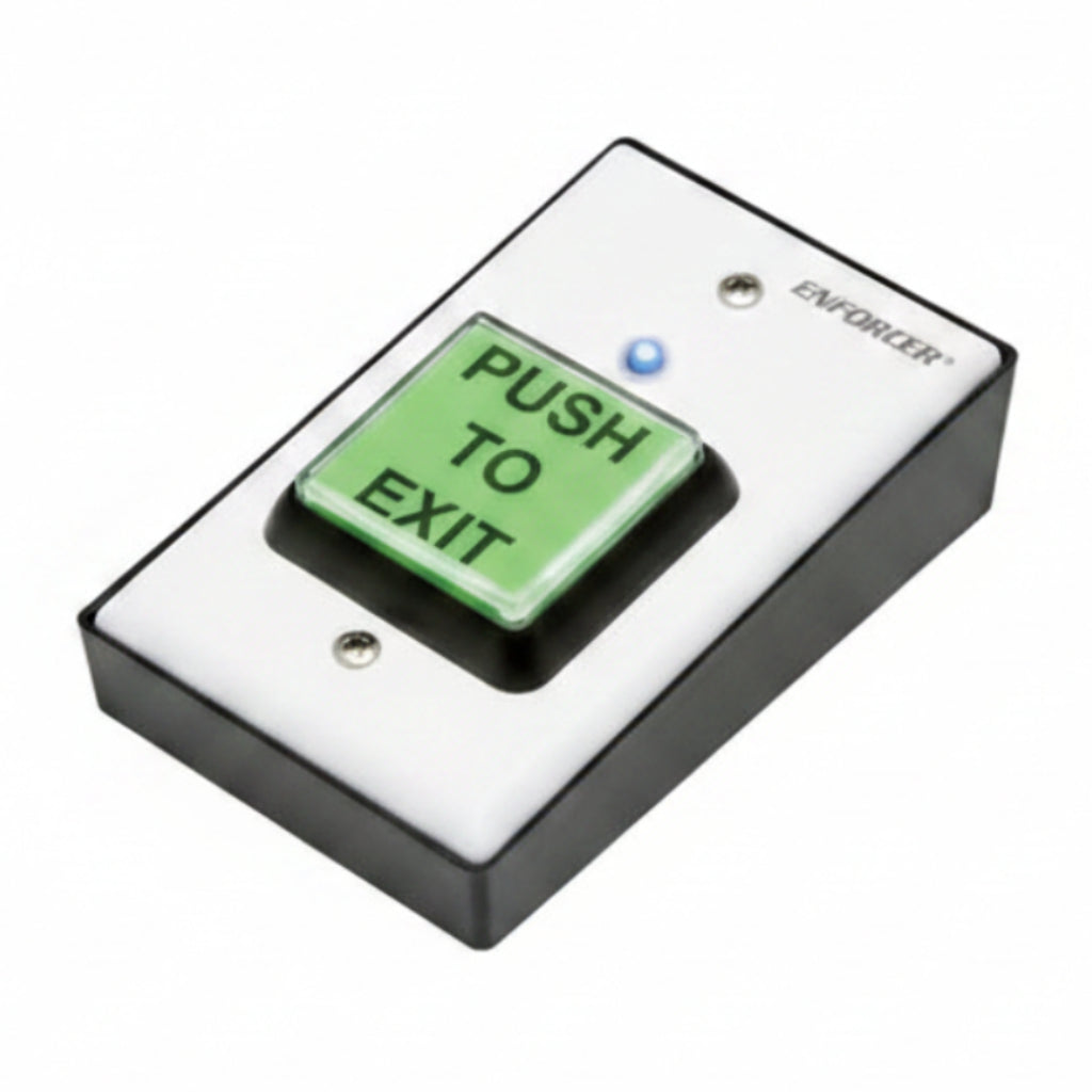 Wireless Green "Push To Exit" Button With Built In Rf Transmitter, Works With Seco 315 Mhz Rec. 9Vdc Battery Included (2.24)