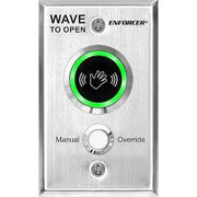 "No Touch" Request To Exit. Mounts On Single Gang Box With Mechanical Override Button (1.24)