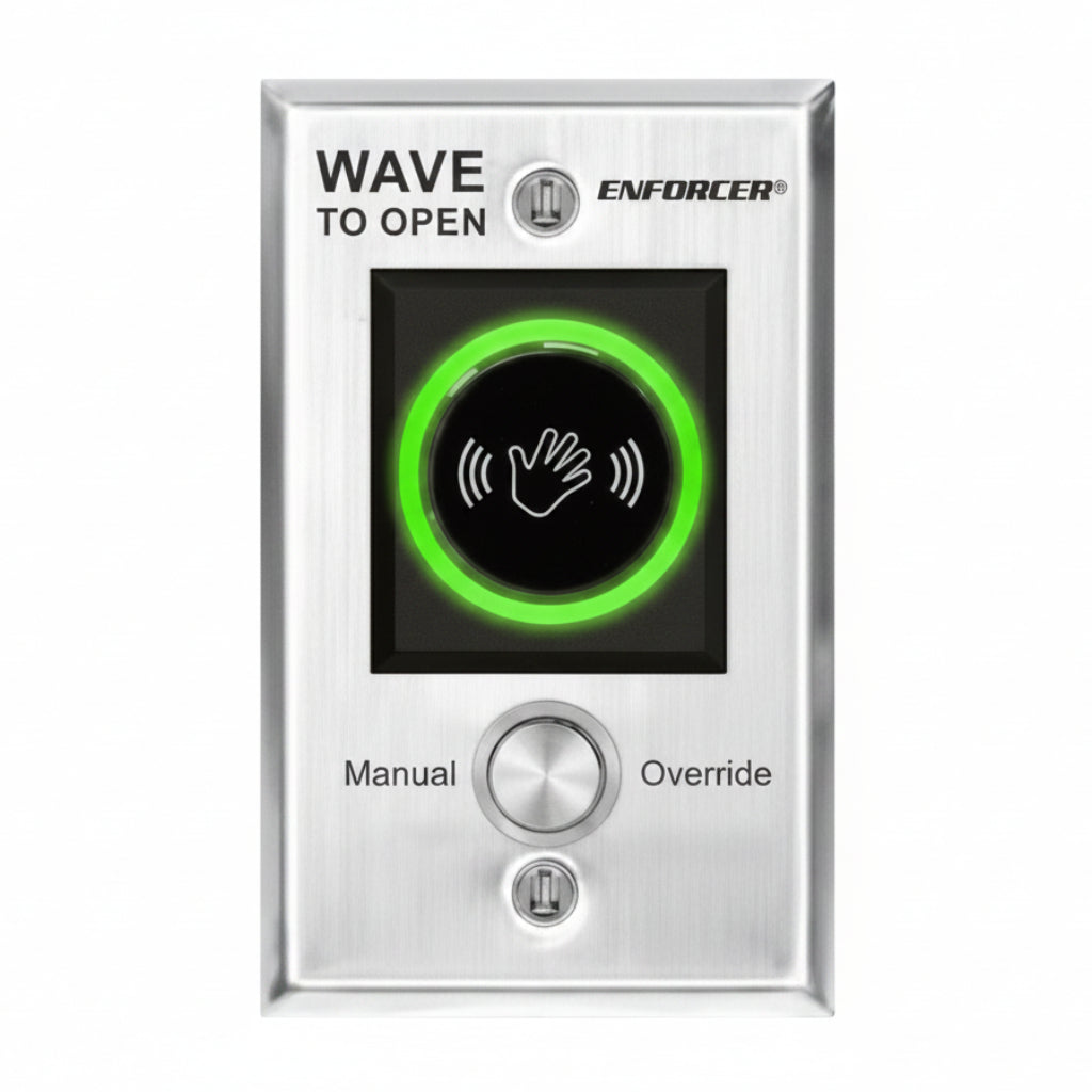 Enforcer "Wave-To-Open" Sensor With Manual Override Button