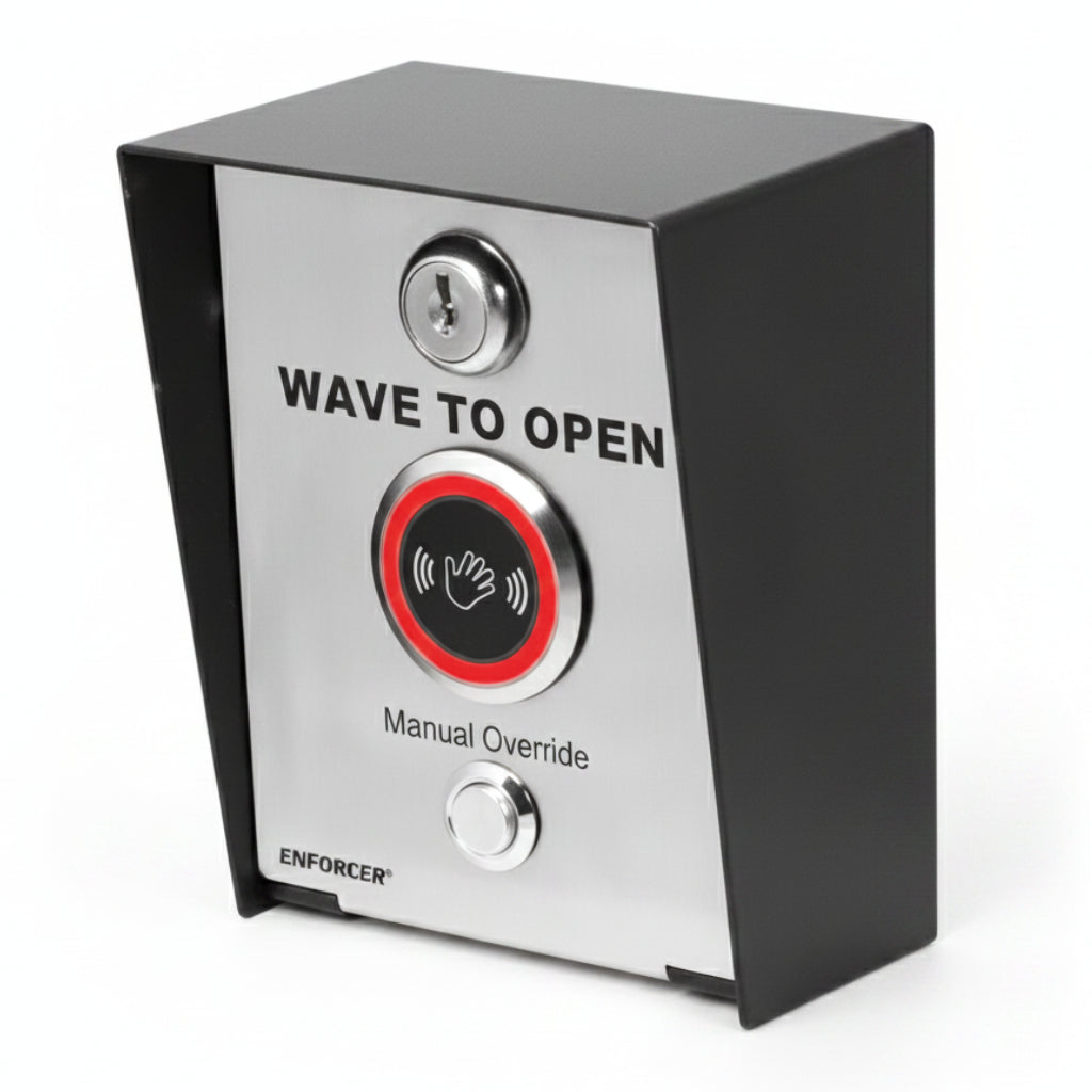 Enforcer Post Mount Wave-To-Open Sensor With Weatherproof Access Box,Manual Override