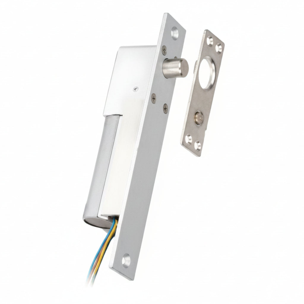 Fail-Safe Electric Deadbolt, For Concealed Deadbolt Security. Door Unlocks When Power Is Lost. Dual Voltage: 12/24 Vdc.(1.24)..