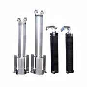 JUMBO COMPLETE HARDWARE SET WITH 4" SPRINGS FOR GATES 7'-8' TALL UP TO 450LBS.