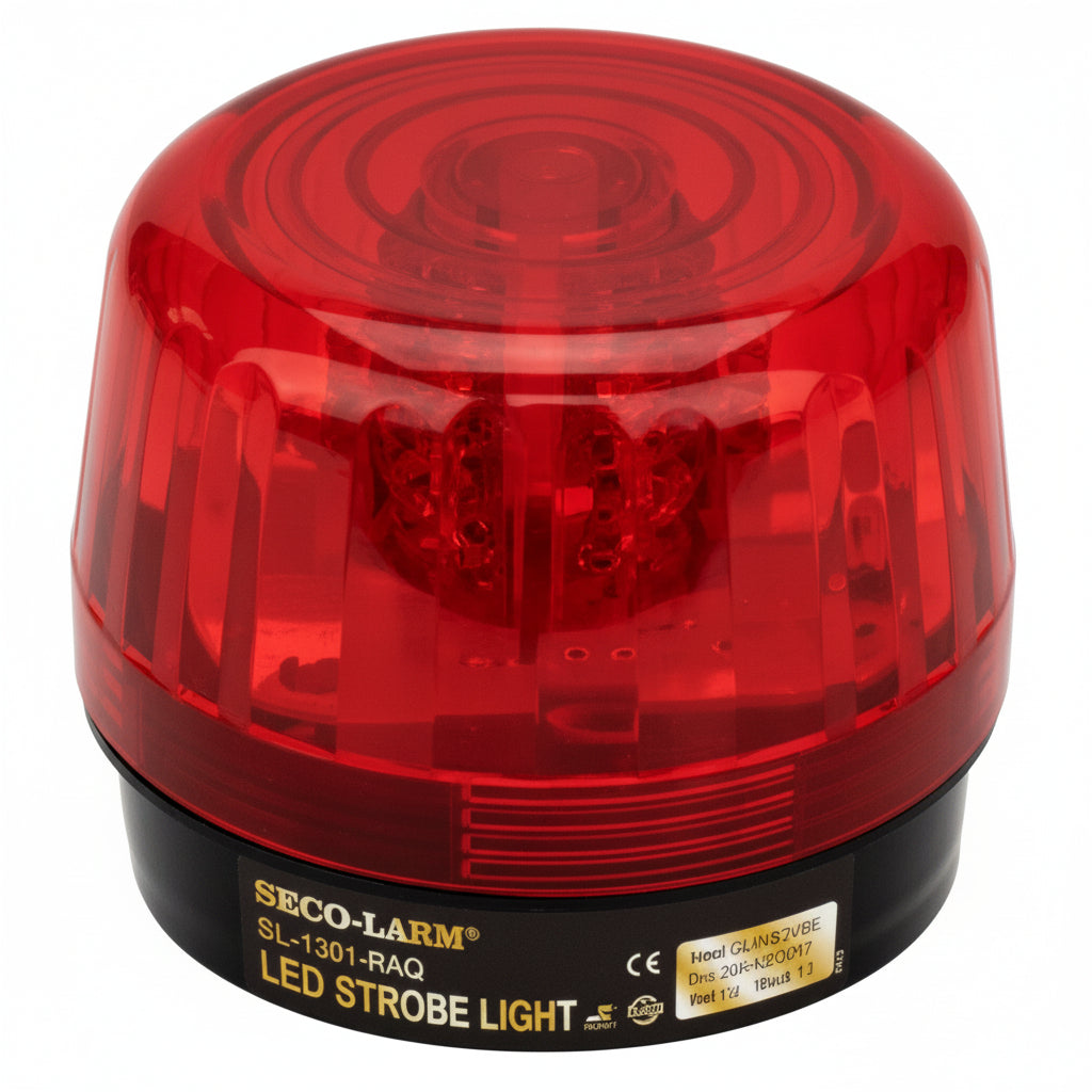 Red Led Strobe With 100Db Siren (10-24Vdc)(1.24)