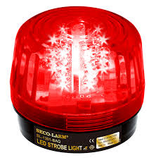 Red Led Strobe With 100Db Siren (10-24Vdc)(1.24)