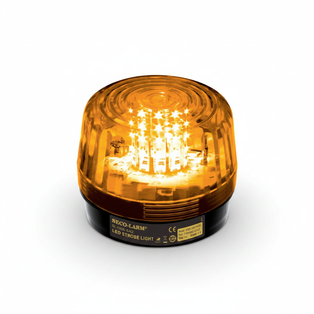 Amber Led Strobe With 100Db Siren (10-24Vdc)(1.24)