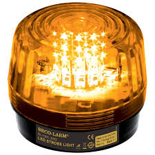 Amber Led Strobe With 100Db Siren (10-24Vdc)(1.24)