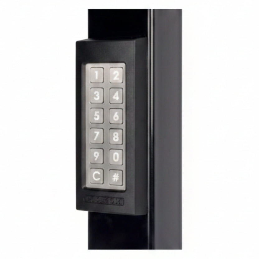 SLIMSTONE Surface Mount 100 Code Keypad With Backlit Keys - Black