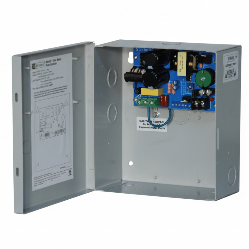 Altronix Panic Device Power Controller, 115VAC 60Hz @ 6.3A Input, Two Ouput Options, Grey Enclosure
