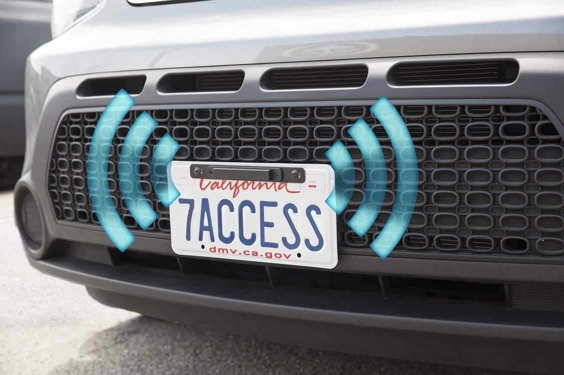 License Plate Tag for Long Range Reader by Doorking