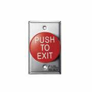 Request To Exit 1.5 Red Engraved Mush 1No 1Nc