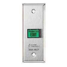 Illuminated Push To Exit Button (Mullion Mount)(6.22)