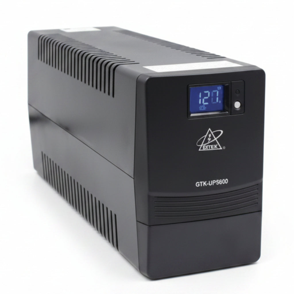 Line Interactive UPS - 600VA/360W, 120V, 6 NEMA Outlets, LCD Display, RJ45 Port
