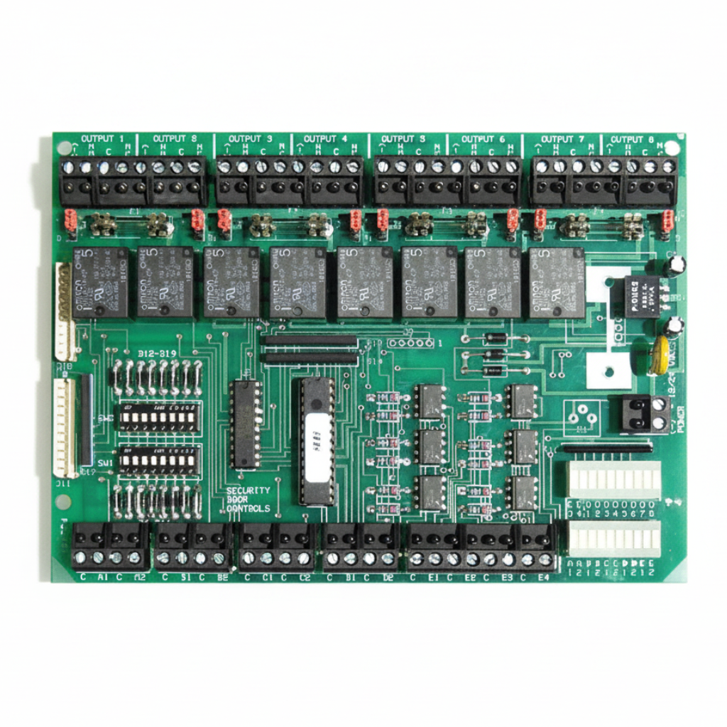 SDC Universal Controller For 2 Doors, Field Select TD, LR, TD/LR, Mantrap A, B, C Interlock, (2) Fused SPDT Outputs, 5 Amp @ 30VDC, (2) SPDT Outputs, 5 Amp @ 30VDC, (2) Inputs per Station, (4) Auxiliary Inputs