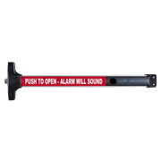 Weatherproof Alarmed Exit Dev ..Val 40 Sers Rim Exit Only..Battery Powered..36 Inch Door..Satin Aluminum(9Vdc Battery)(5.23)
