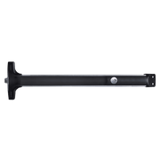 Grade 1 Weatherized Rim Exit ..3 Ft, Cyl Dog, 99 Surf Stk..Exit Only, No Trim..Satin Aluminum