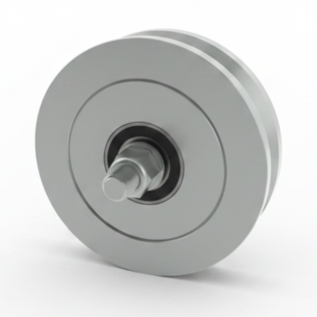6-INCH V-GROOVE WHEEL..(( Sealed bearings; approx. 2" wide ))***2/24***